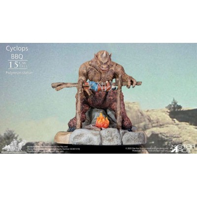 RAY HARRYHAUSEN CYCLOPS BARBECUE DIORAMA STATUA IN RESINA FIGURE STAR ACE