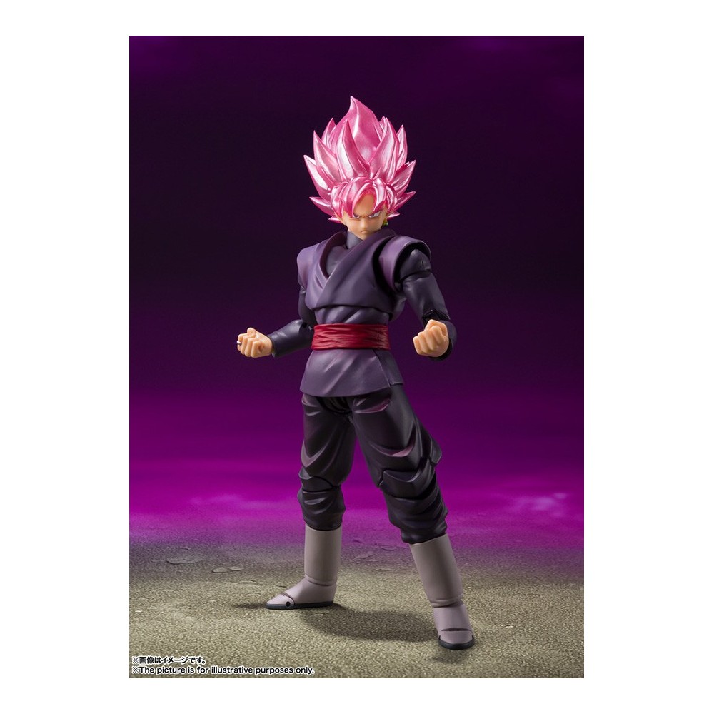 BANDAI DRAGON BALL SUPER GOKU BLACK SUPER SAIYAN ROSE S.H. FIGUARTS SERIES PVC ACTION FIGURE