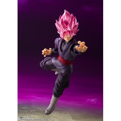 BANDAI DRAGON BALL SUPER GOKU BLACK SUPER SAIYAN ROSE S.H. FIGUARTS SERIES PVC ACTION FIGURE