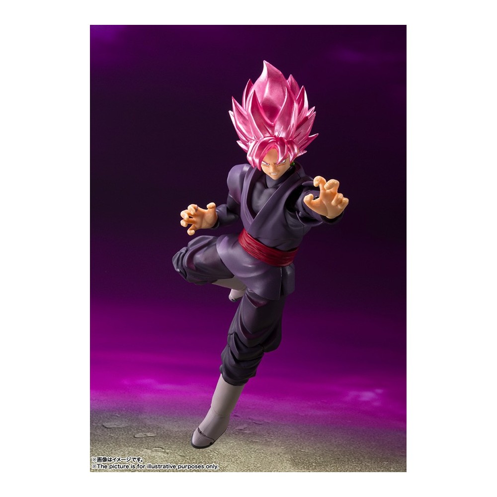 BANDAI DRAGON BALL SUPER GOKU BLACK SUPER SAIYAN ROSE S.H. FIGUARTS SERIES PVC ACTION FIGURE