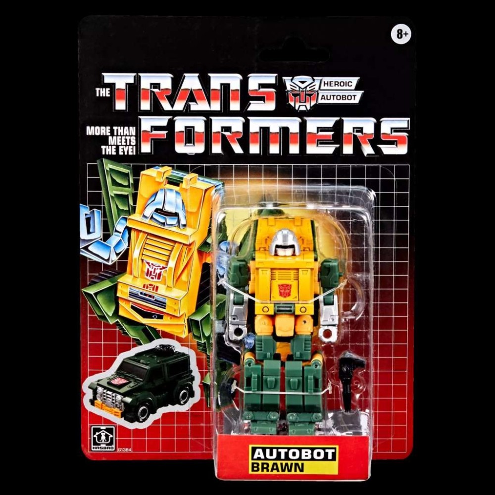 TRANSFORMERS RETRO G1 BRAWN ACTION FIGURE HASBRO