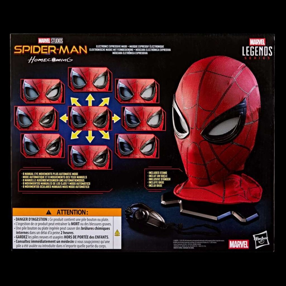 MARVEL LEGENDS SPIDER-MAN HOMECOMING EXPRESSIVE MASK HELMET REPLICA HASBRO