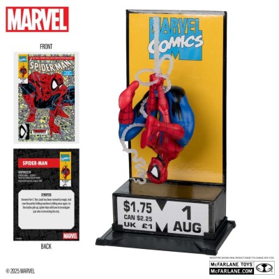 MC FARLANE MARVEL COLLECTION PVC STATUE SPIDER-MAN CORNER BOX 1/10 SCALE STATUE FIGURE