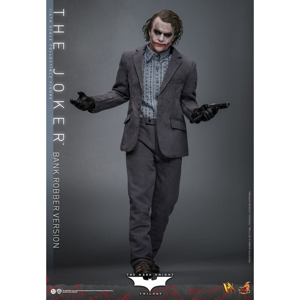 THE DARK KNIGHT MOVIE MASTERPIECE THE JOKER BANK ROBBER VER. 30CM ACTION FIGURE HOT TOYS