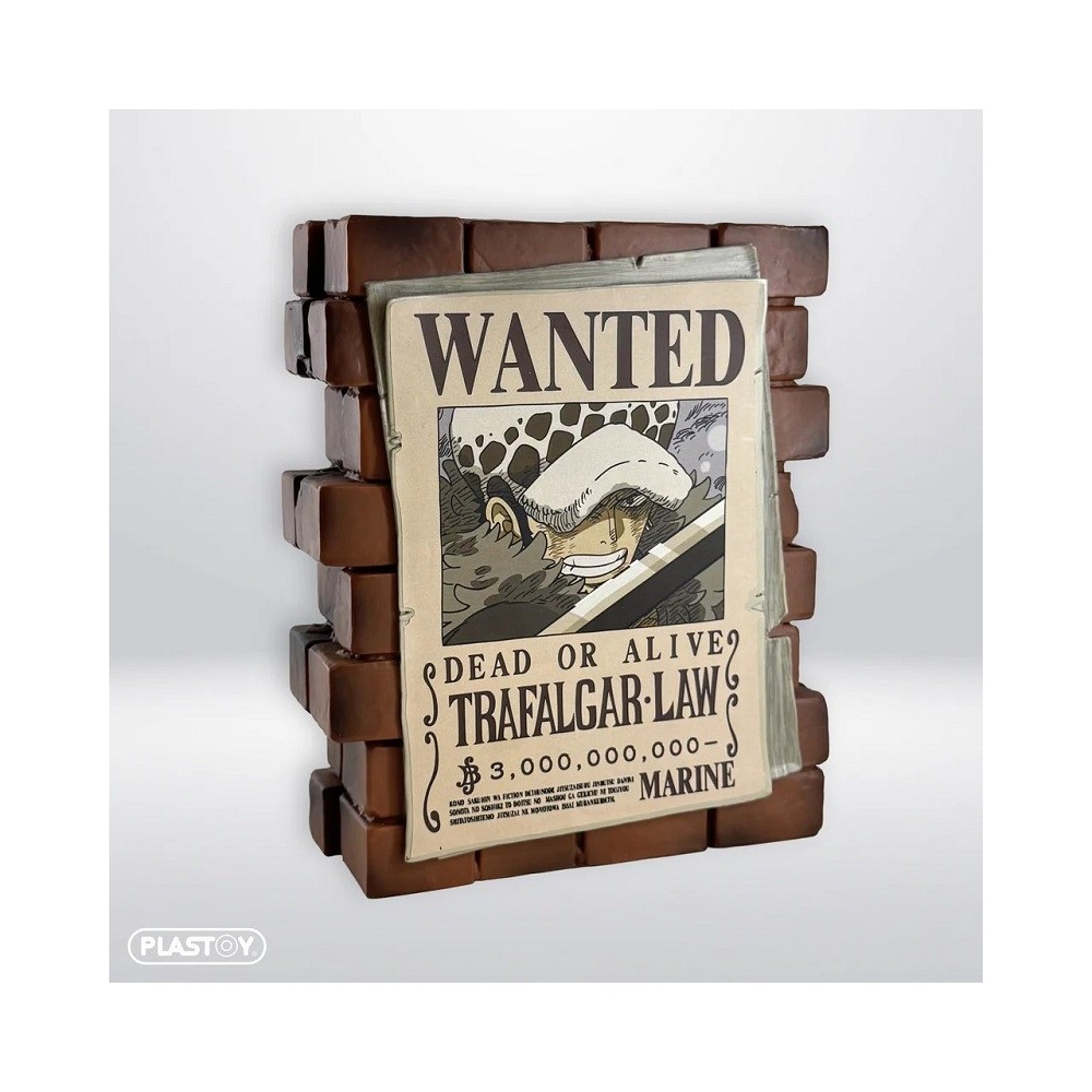 ONE PIECE POSTER WANTED TRAFALGAR LAW SALVADANAIO PLASTOY