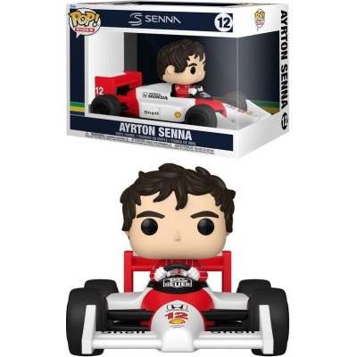 FUNKO POP! RIDES 12 FORMULA 1 AYRTON SENNA BOBBLE HEAD FIGURE FUNKO