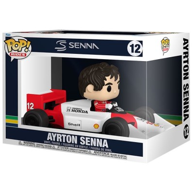 FUNKO POP! RIDES 12 FORMULA 1 AYRTON SENNA BOBBLE HEAD FIGURE FUNKO
