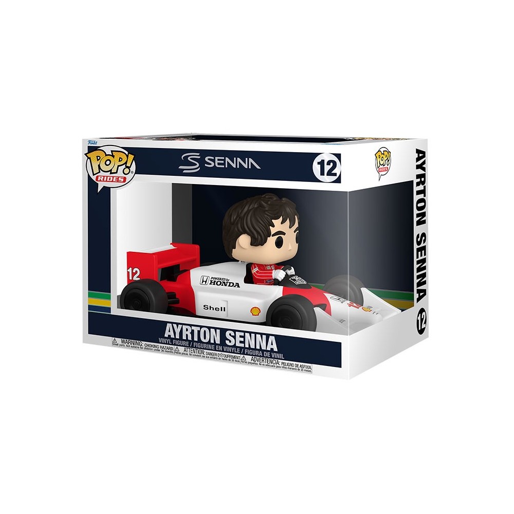 FUNKO POP! RIDES 12 FORMULA 1 AYRTON SENNA BOBBLE HEAD FIGURE FUNKO