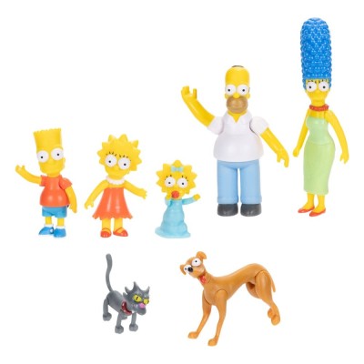 JAKKS PACIFIC INC. THE SIMPSONS FAMILY MULTI-PACK 7X MINI FIGURES