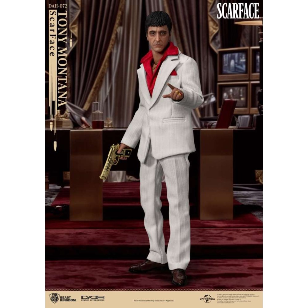 BEAST KINGDOM SCARFACE TONY MONTANA DAH-072 SERIES 20CM ACTION FIGURE