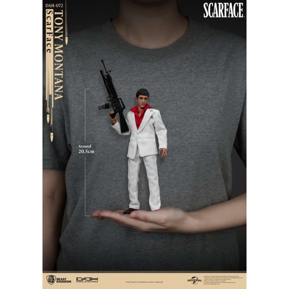 BEAST KINGDOM SCARFACE TONY MONTANA DAH-072 SERIES 20CM ACTION FIGURE