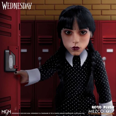 WEDNESDAY MERCOLEDI ADDAMS ROTO PLUSH 45 CM DOLL FIGURE MEZCO TOYS