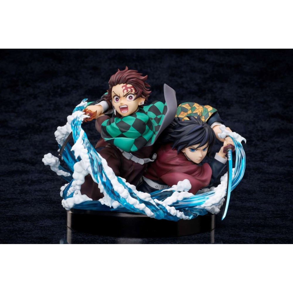 ANIPLEX DEMON SLAYER TANJIRO KAMADO & GIYU TOMIOKA STATUE PVC FIGURE