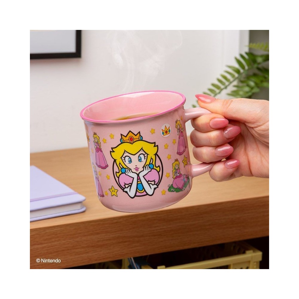 PALADONE PRODUCTS SUPER MARIO PEACH CERAMIC HEAT CHANGE MUG 350ML
