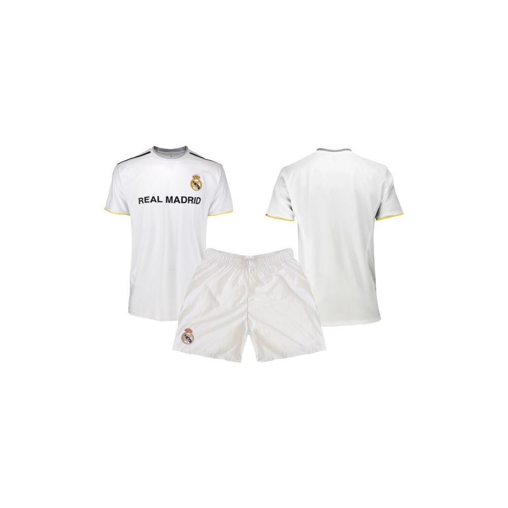 SET MAGLIA E PANTALONCINI BIMBO REAL MADRID CALCIO UFFICIALE