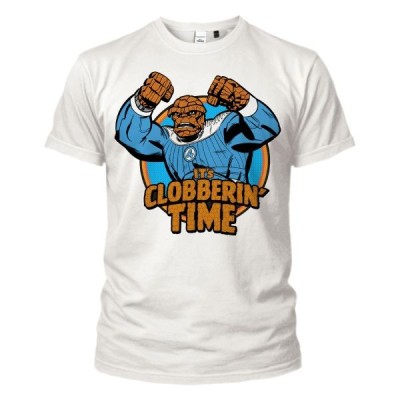 MAGLIA T SHIRT BIMBO FANTASTICI 4 LA COSA IT'S CLOBBERIN TIME
