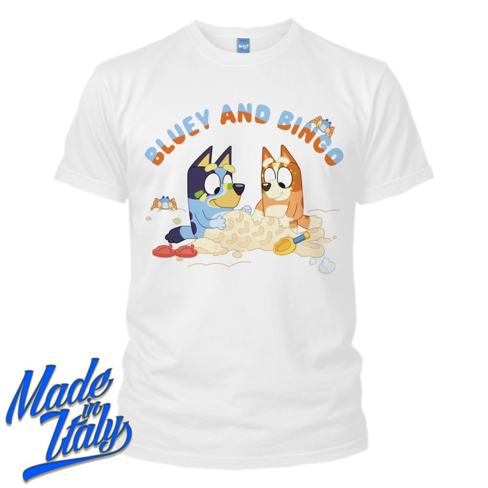 MAGLIA T SHIRT BIMBO BLUEY E BINGO