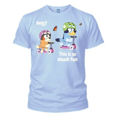 MAGLIA T SHIRT BIMBO BLUEY THIS IS SO MUCH FUN