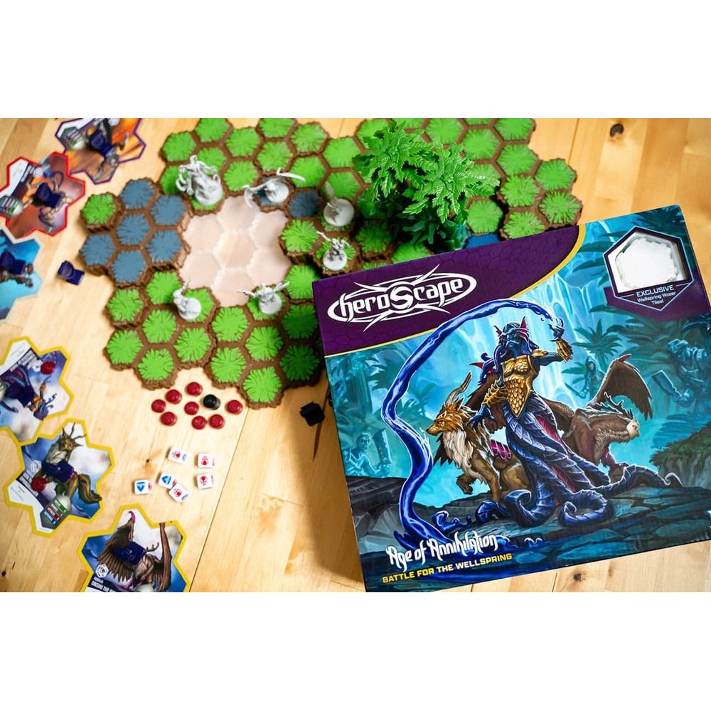 HEROSCAPE AGE OF ANNIHILATION BATTLE FOR THE WELLSPRING TWO PLAYER BATTLE BOX RENEGADE GAME STUDIOS