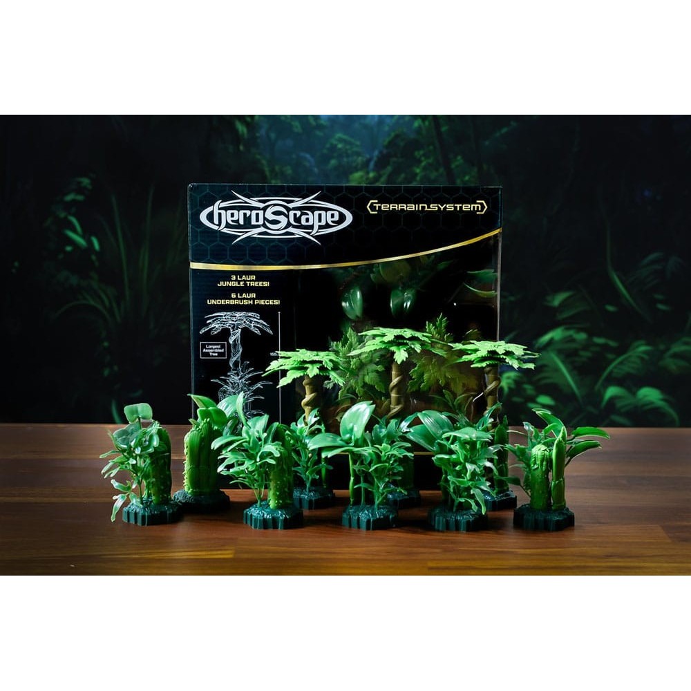 RENEGADE GAME STUDIOS HEROSCAPE TERRAINSYSTEM THE GROVE AT LAUR'S EDGE EXPANSION TERRAIN