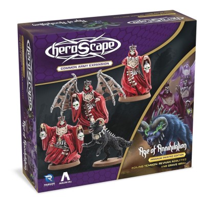HEROSCAPE AGE OF ANNIHILATION BOILING TENSION REVNAN ACOLYTES AND GRAVE GRIM MINIATURE RENEGADE GAME STUDIOS