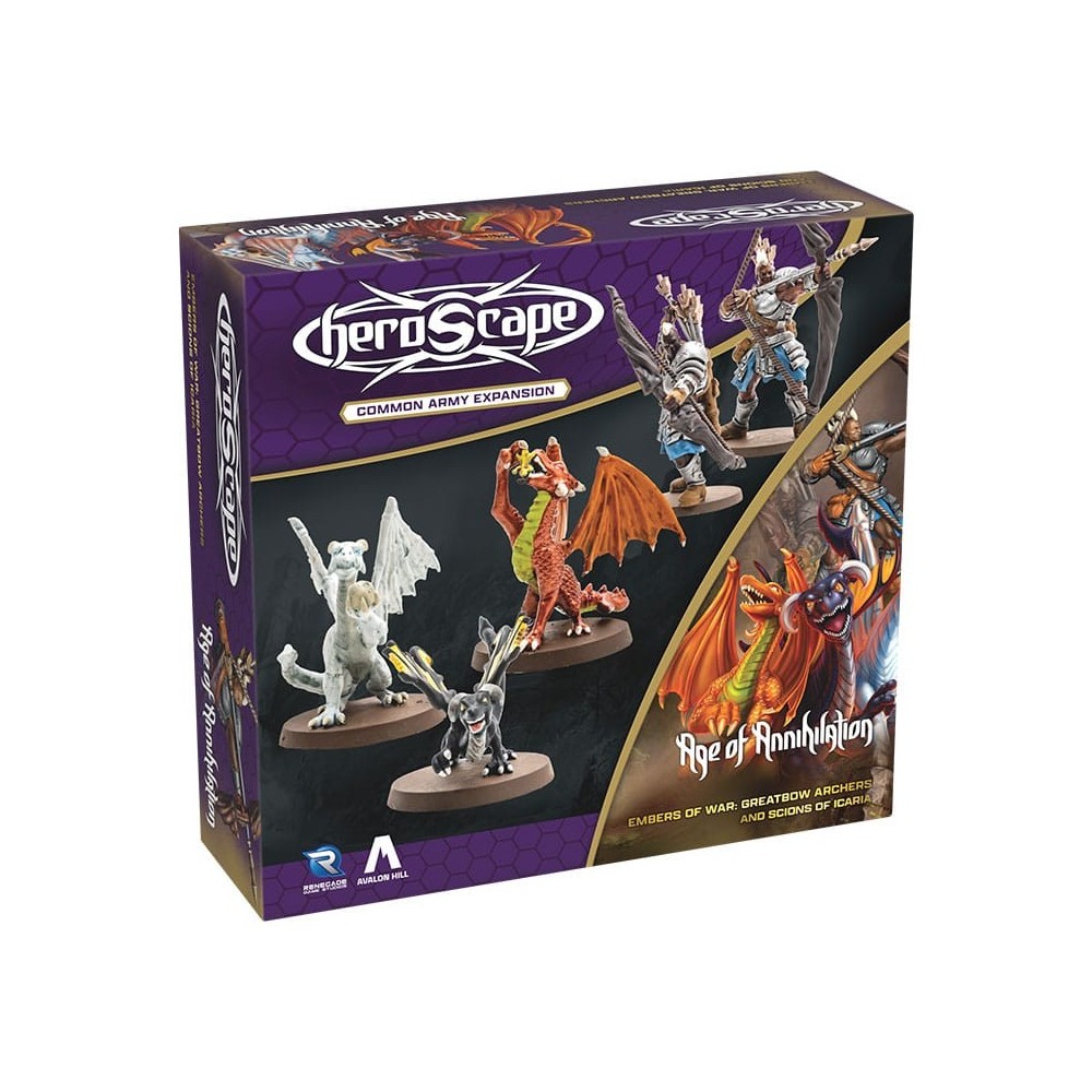 HEROSCAPE AGE OF ANNIHILATION EMBERS OF WAR GREATBOW ARCHERS AND SCIONS OF ICARIA MINIATURE RENEGADE GAME STUDIOS