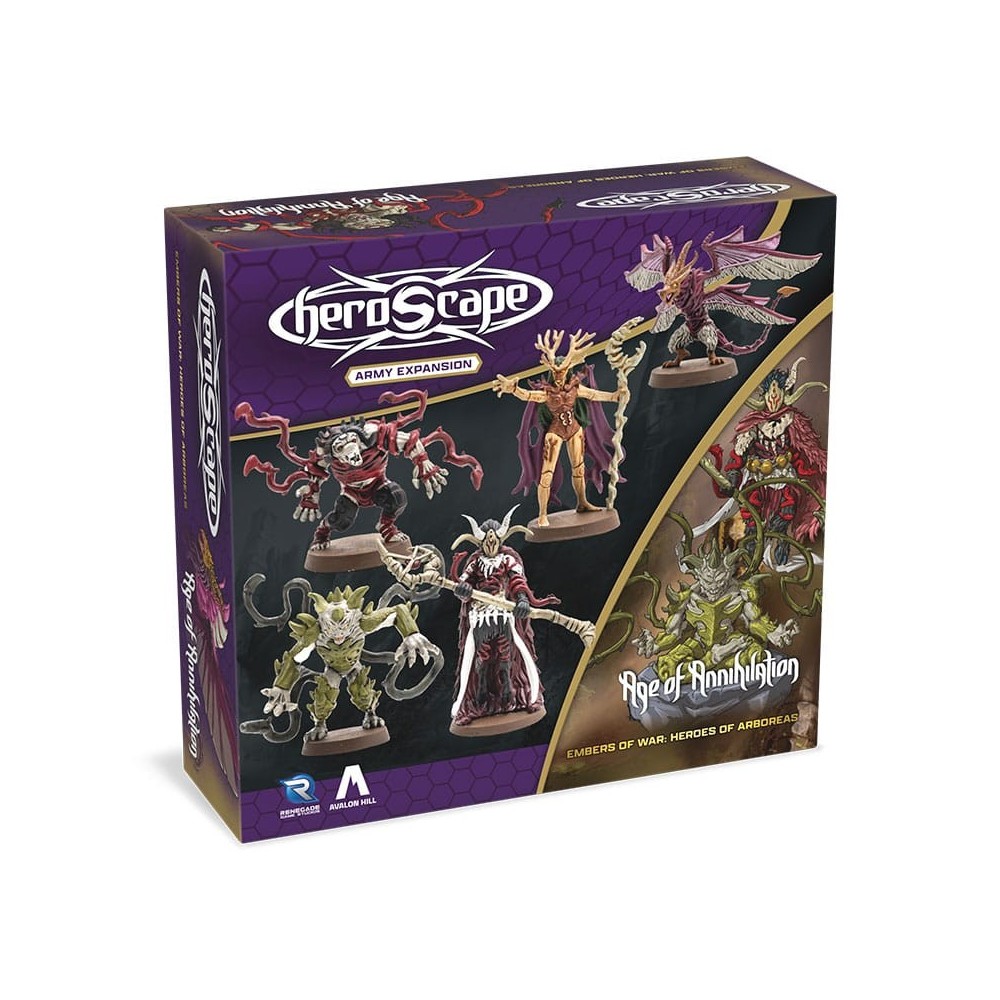 HEROSCAPE AGE OF ANNIHILATION EMBERS OF WAR HEROES OF ARBOREAS MINIATURE RENEGADE GAME STUDIOS