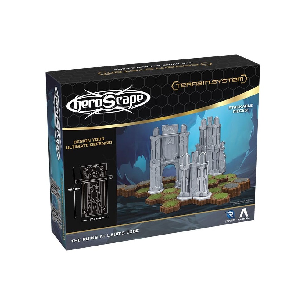 HEROSCAPE TERRAINSYSTEM THE RUINS AT LAUR'S EDGE ESPANSIONE TERRENO RENEGADE GAME STUDIOS