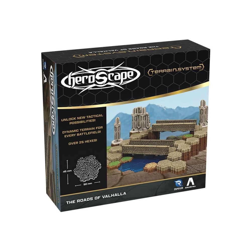 HEROSCAPE TERRAINSYSTEM THE ROADS OF VALHALLA ESPANSIONE TERRENO RENEGADE GAME STUDIOS