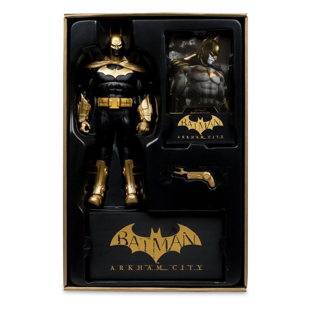 DC MULTIVERSE BATMAN ARKHAM KNIGHT KNIGHTMARE EDITION GOLD LABEL ACTION FIGURE MC FARLANE