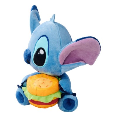 LILO E STITCH 25CM STITCH WITH BURGER PELUCHE FIGURE SIMBA TOYS