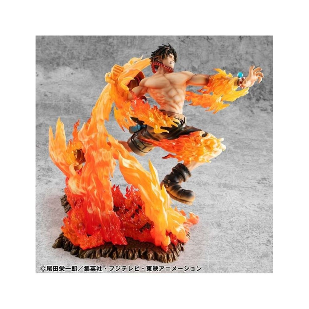 MEGAHOUSE ONE PIECE P.O.P. SERIES PORTGAS D. ACE NEO MAXIMUM LTD STATUE FIGURE