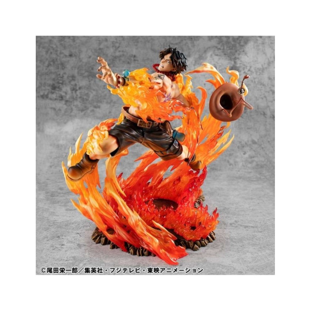 MEGAHOUSE ONE PIECE P.O.P. SERIES PORTGAS D. ACE NEO MAXIMUM LTD STATUE FIGURE