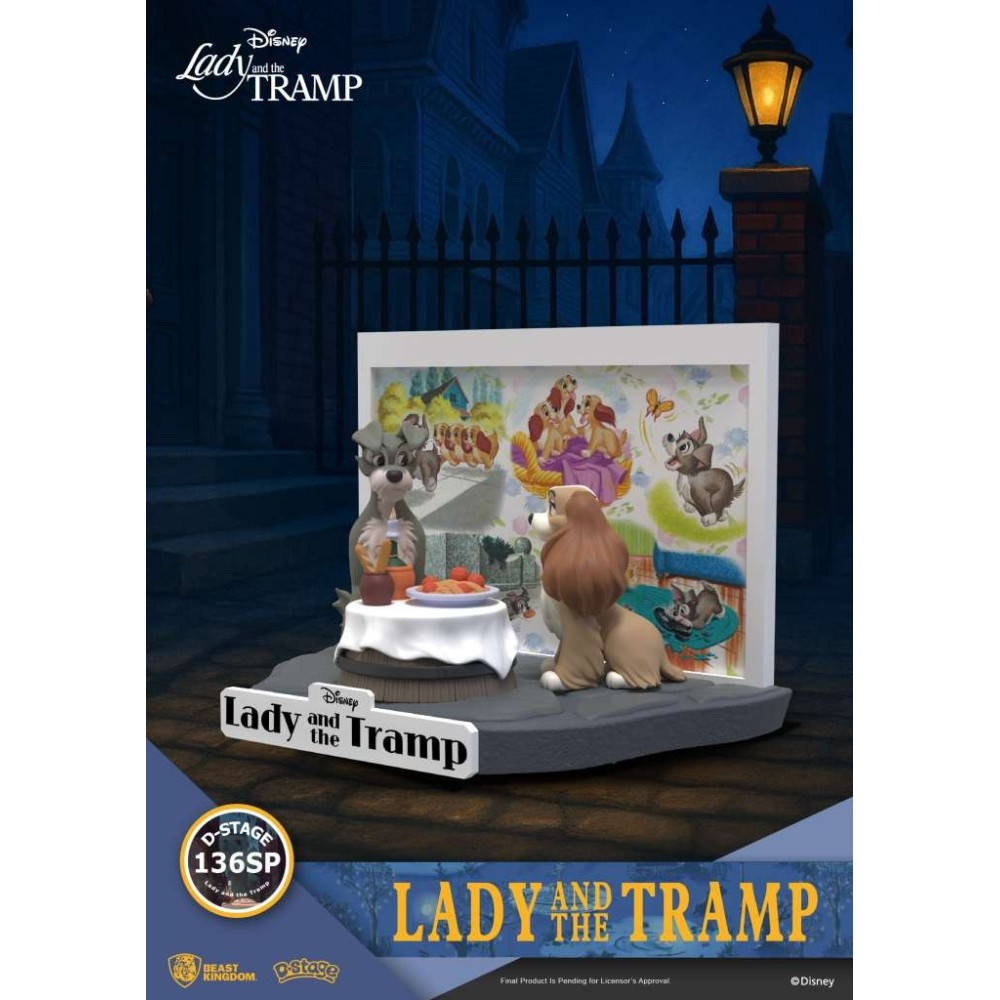 BEAST KINGDOM D-STAGE LADY AND THE TRAMP DS-136SP STATUE FIGURE DIORAMA