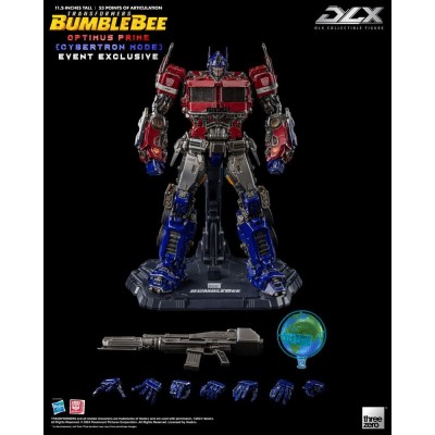 TRANSFORMERS BUMBLEBEE DLX OPTIMUS PRIME CYBERTRON MODE ACTION FIGURE THREEZERO