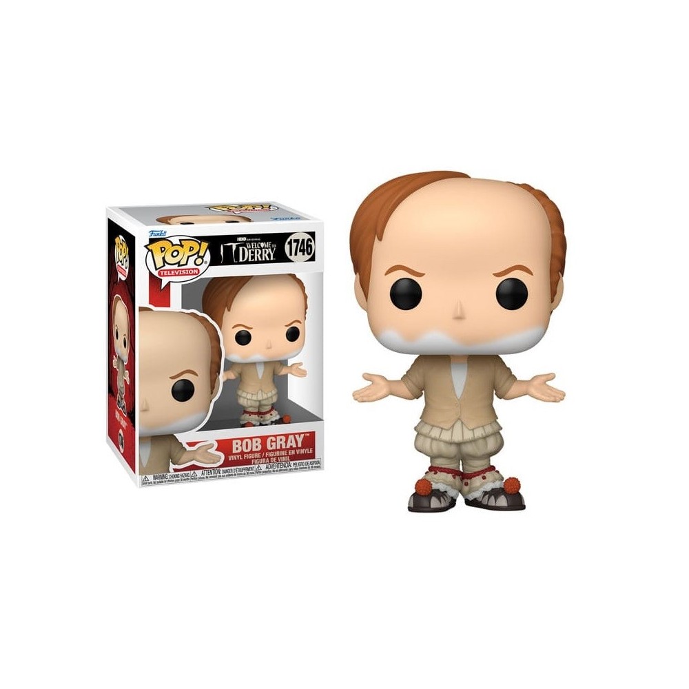 FUNKO FUNKO POP! TELEVISION IT WELCOME TO DERRY BOB GRAY BOBBLE HEAD PVC FIGURE