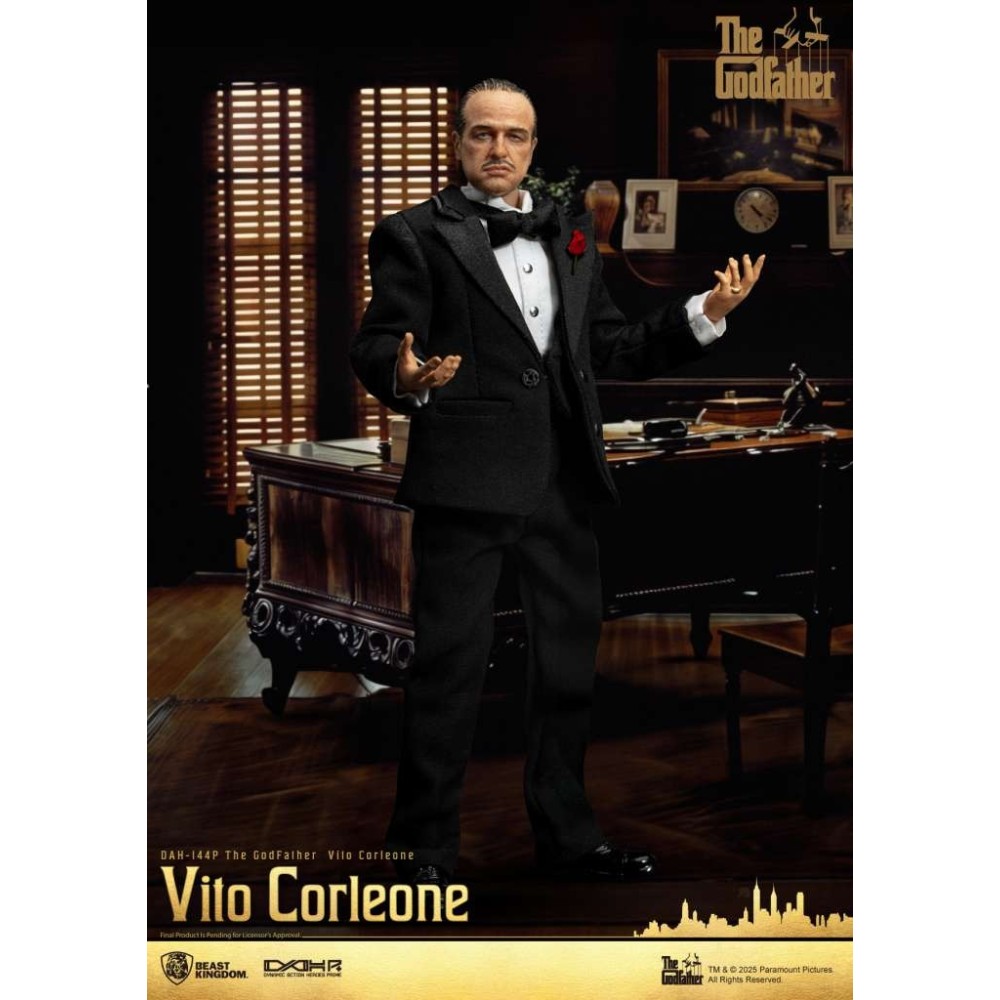 IL PADRINO VITO CORLEONE THE GODFATHER DAH-144P ACTION FIGURE BEAST KINGDOM