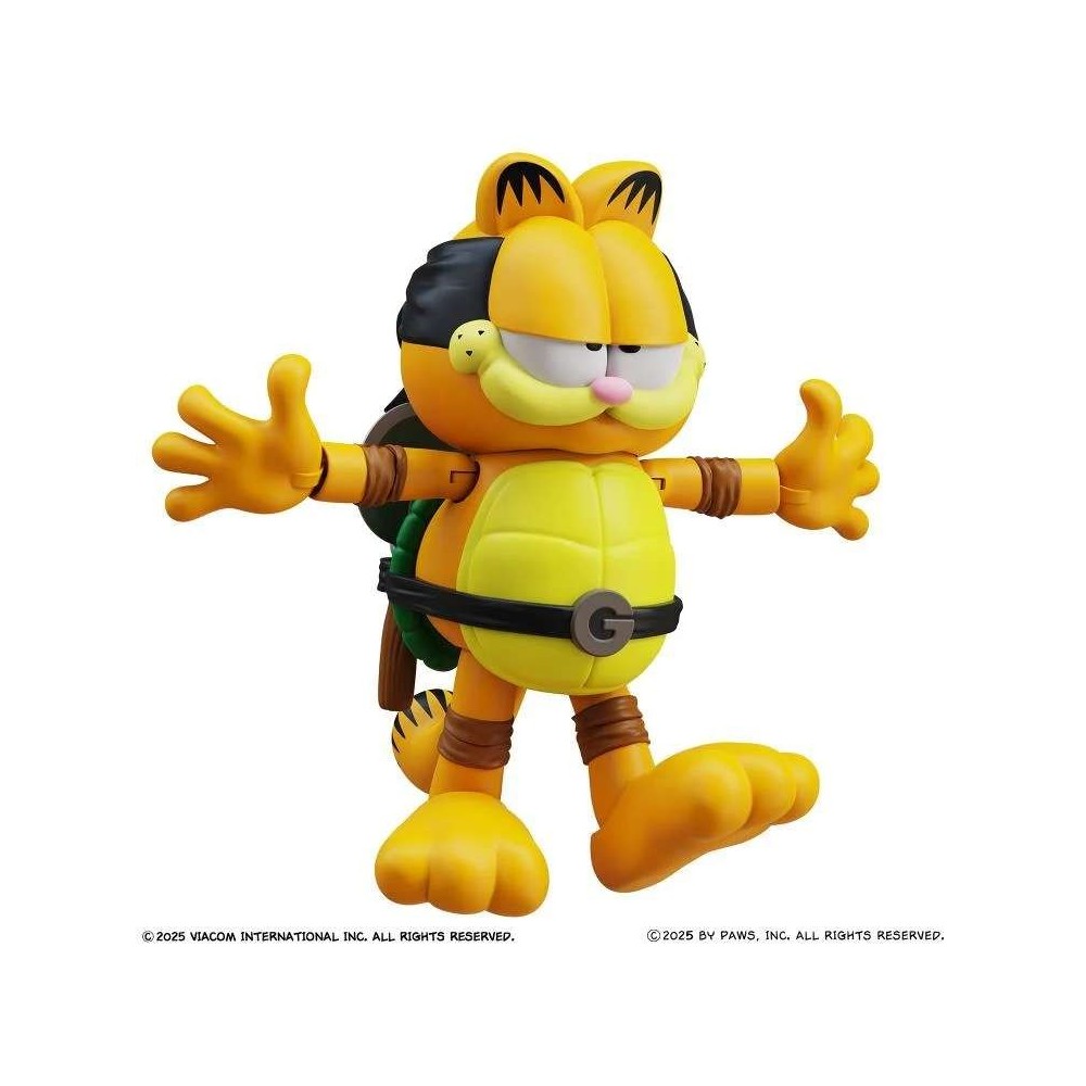 GARFIELD X NINJA TURTLES GARFELLO & SIDEKICK ODIE ACTION FIGURE BOSS FIGHT STUDIO