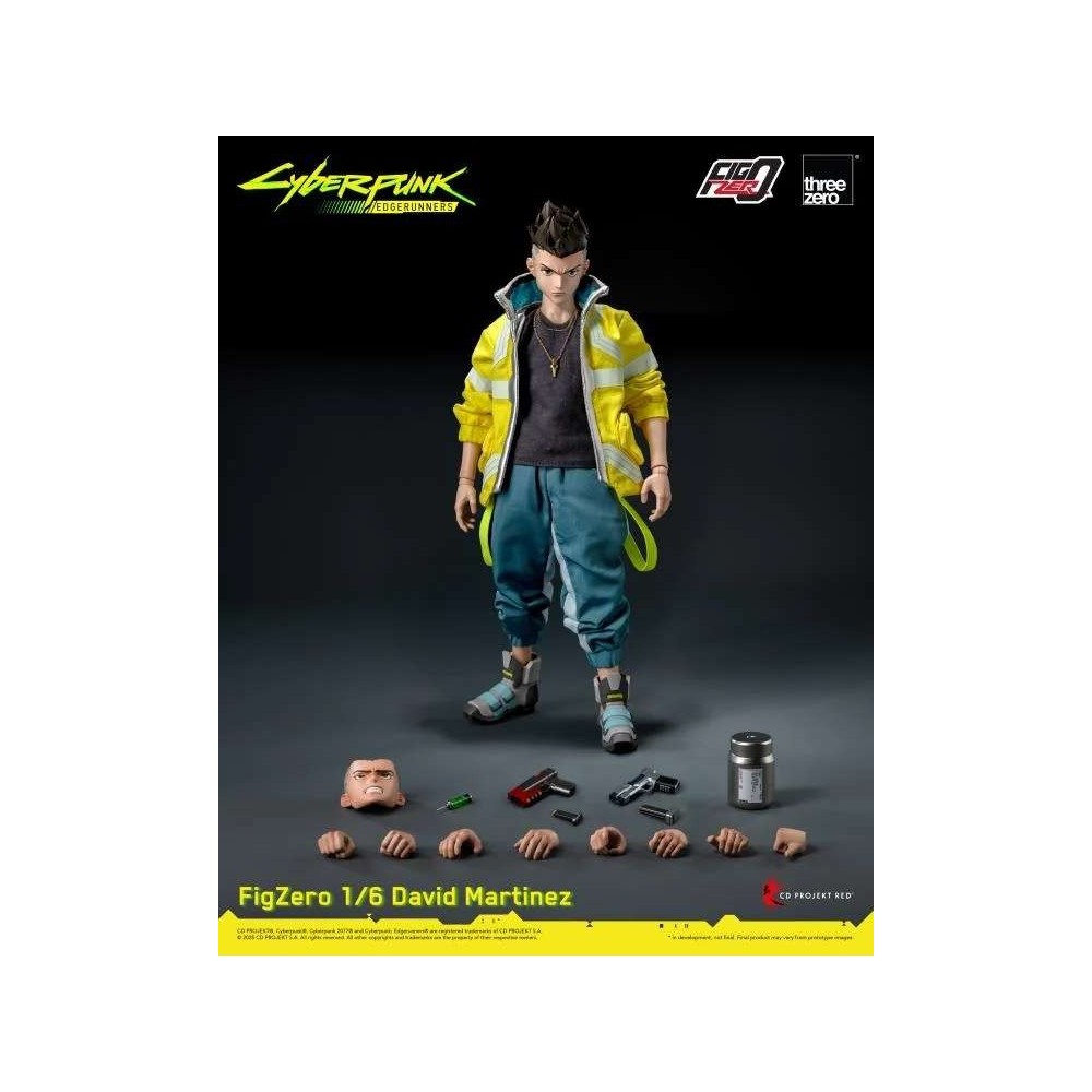 CYBERPUNK EDGERUNNERS DAVID MARTINEZ FIGZERO 1/6 ACTION FIGURE THREEZERO