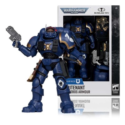 MC FARLANE WARHAMMER 40000 LIEUTENANT IN PHOBOS ARMOR SPACE MARINE ACTION FIGURE