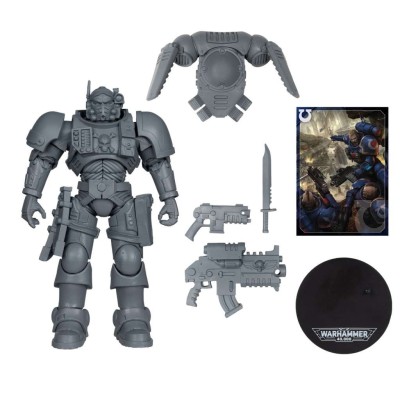 MC FARLANE WARHAMMER 40000 LIEUTENANT IN PHOBOS ARMOR SPACE MARINE AP ACTION FIGURE