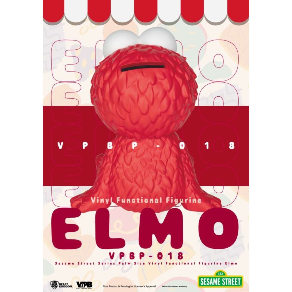 SESAME STREET ELMO FIGURAL BANK SALVADANAIO BEAST KINGDOM