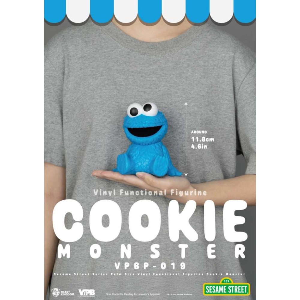 SESAME STREET COOKIE MONSTER FIGURAL BANK SALVADANAIO BEAST KINGDOM