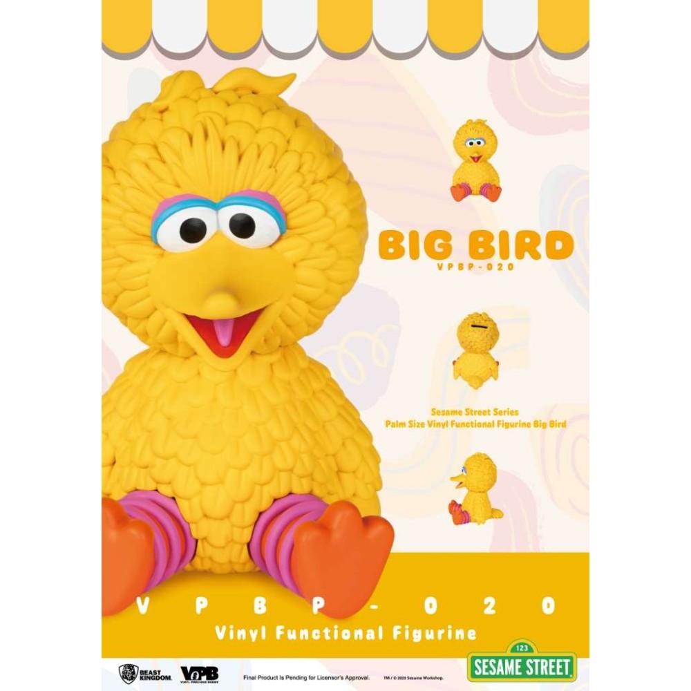 SESAME STREET BIG BIRD FIGURAL BANK SALVADANAIO BEAST KINGDOM