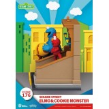 BEAST KINGDOM D-STAGE 176 SESAME STREET ELMO & COOKIE MONSTER STATUE FIGURE DIORAMA