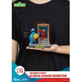 D-STAGE SESAME STREET ELMO & COOKIE MONSTER STATUA FIGURE DIORAMA BEAST KINGDOM