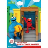 D-STAGE SESAME STREET ELMO & COOKIE MONSTER STATUA FIGURE DIORAMA BEAST KINGDOM