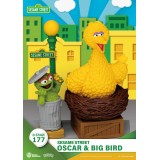 D-STAGE SESAME STREET OSCAR & BIG BIRD STATUA FIGURE DIORAMA BEAST KINGDOM