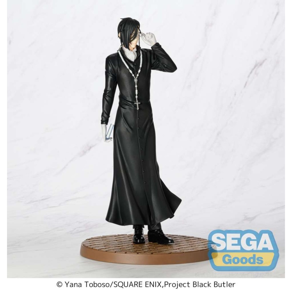 SEGA GOODS BLACK BUTLER SEBASTIAN MICHAELIS PUBLIC SCHOOL VERSION LUMINASTA STATUE PVC FIGURE