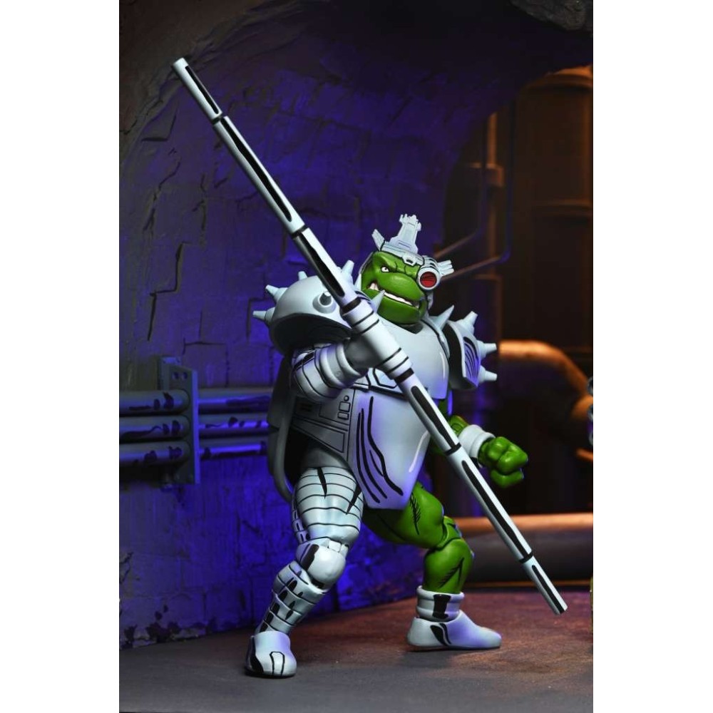 NECA TMNT NINJA TURTLES MIRAGE COMICS CYBORG DONATELLO PVC ACTION FIGURE